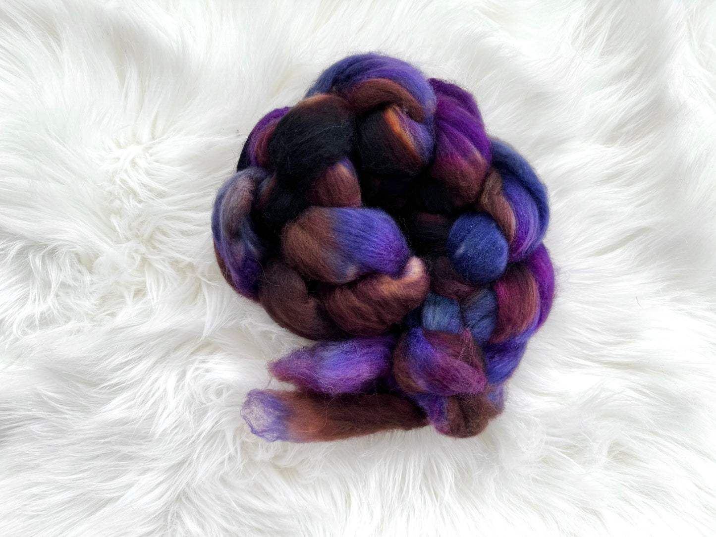 Roving (half braid)  - 80% SW Merino, 20% Nylon - Ready to Ship