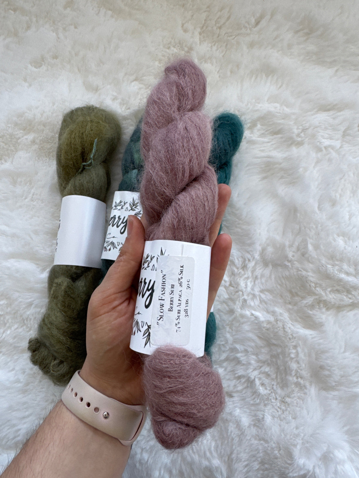 Woolberry Woolberry Fibre Co. Berry Suri – Création Miss Couture