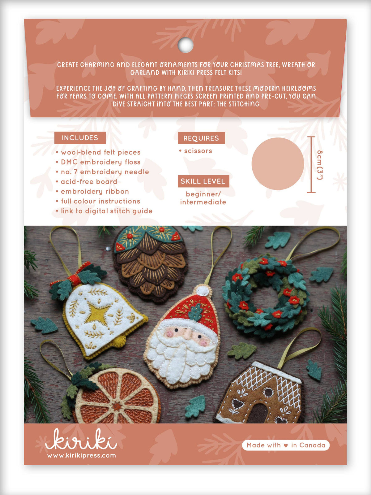 Dried Orange - Felt Ornament Kit