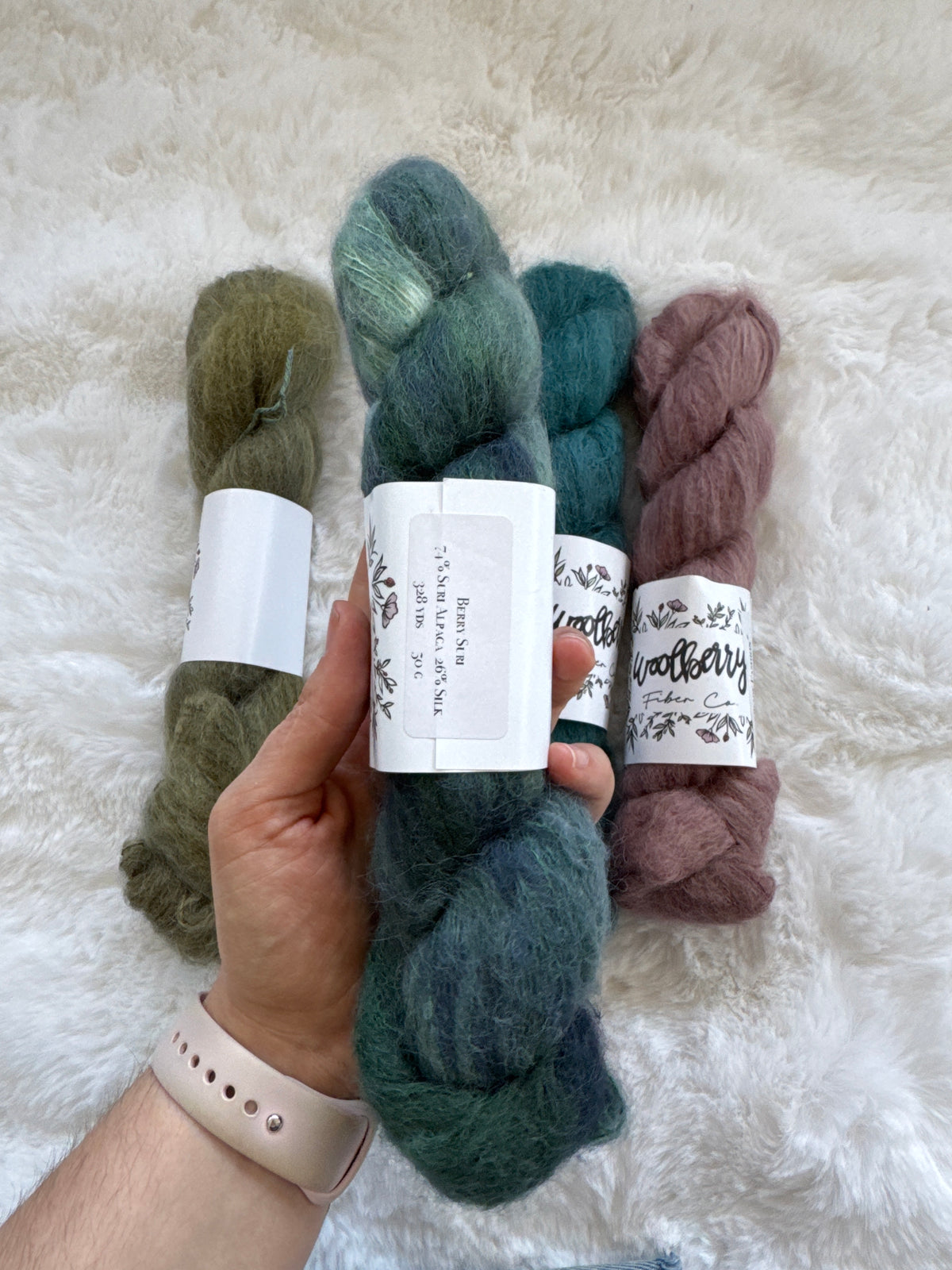 Woolberry Woolberry Fibre Co. Berry Suri – Création Miss Couture