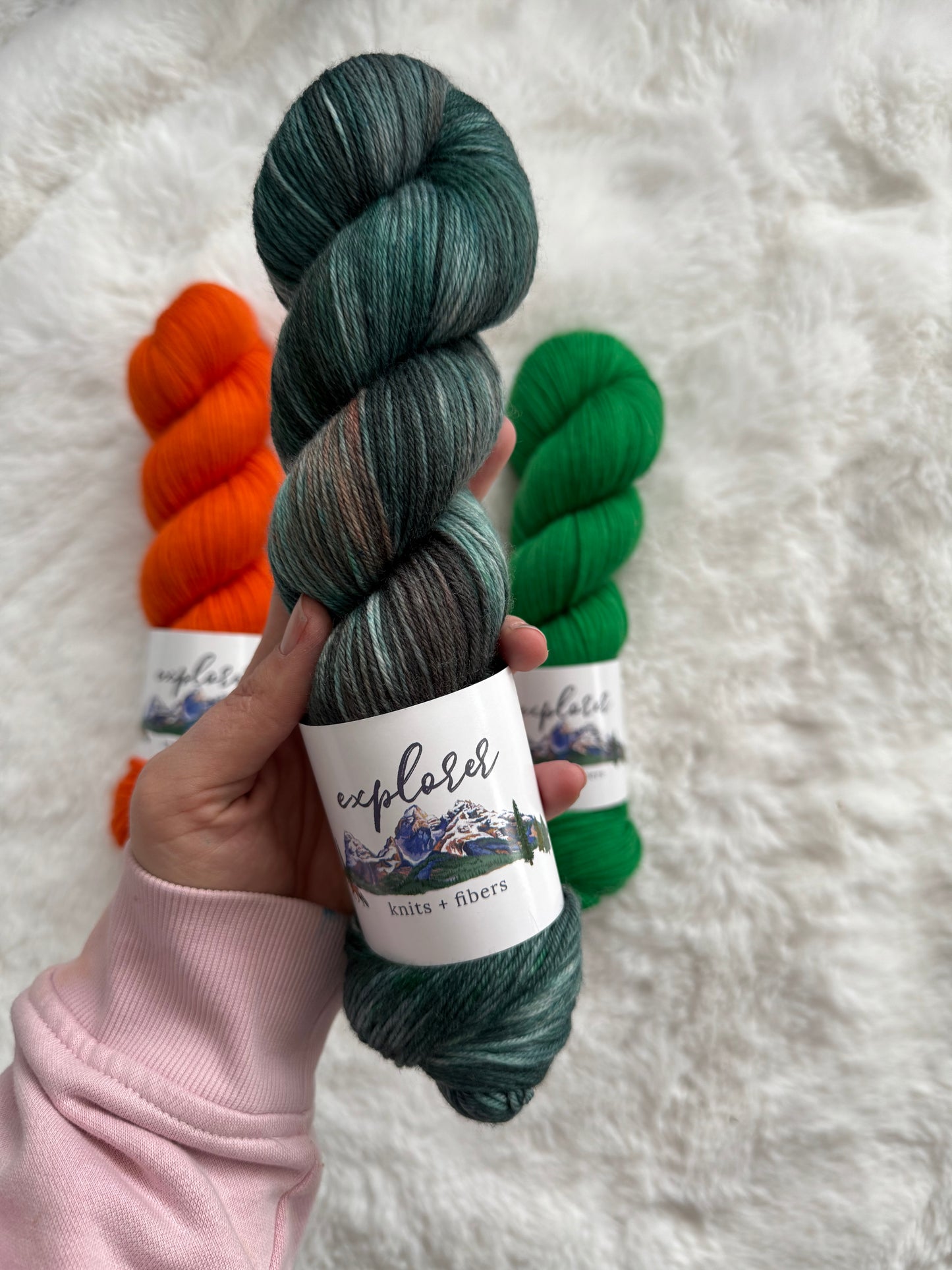 Explorer Knits + Fibers - Cashmere Caverns Sock