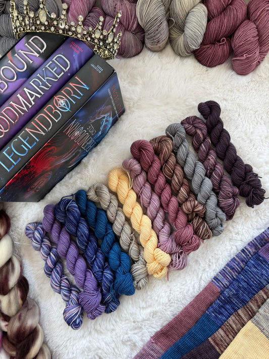 Mini Skein Sets! A Bookworm's Favourite Tropes
