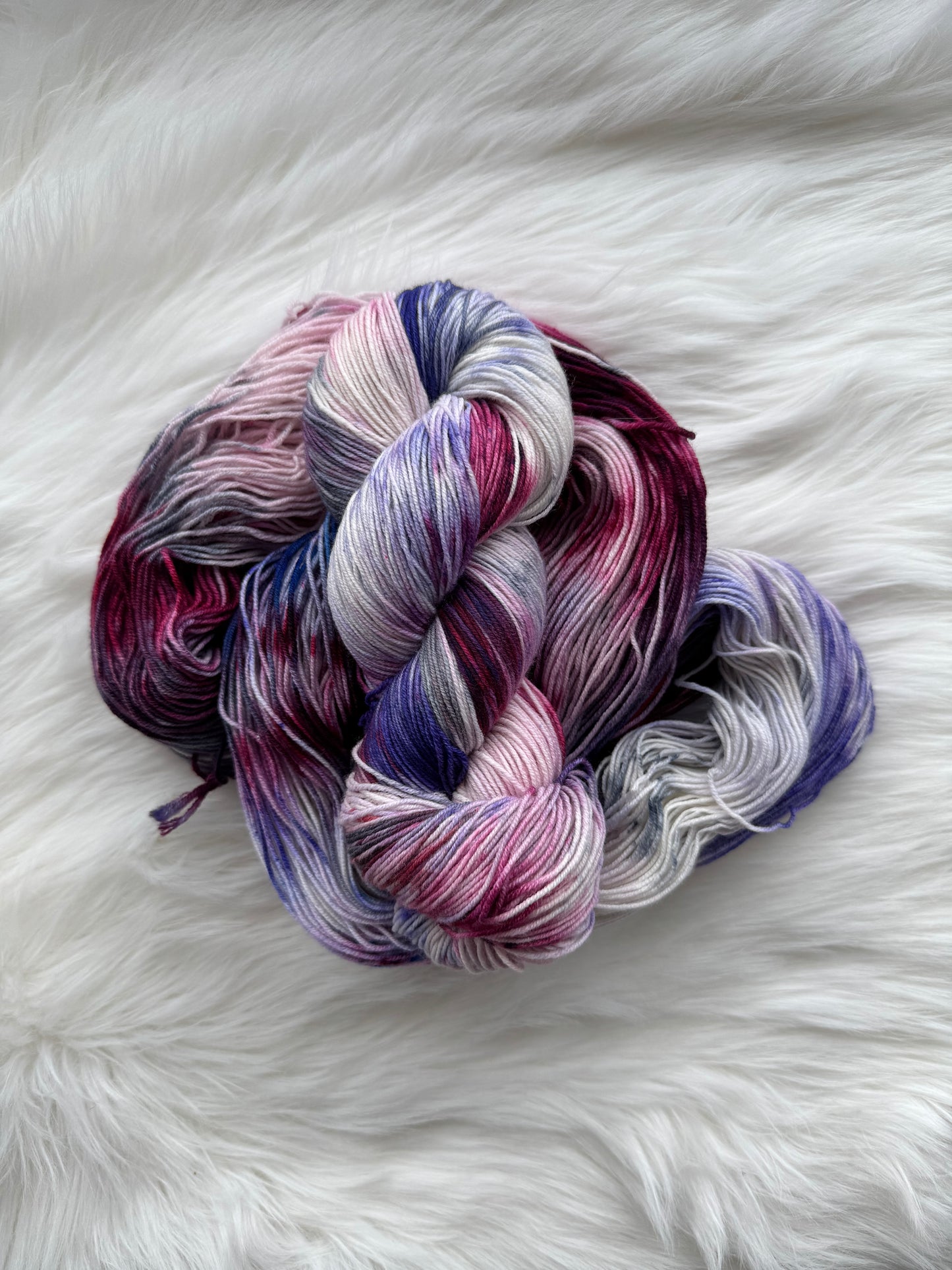 Snow Dyeing Experiment, Classic Sock - Ready to Ship