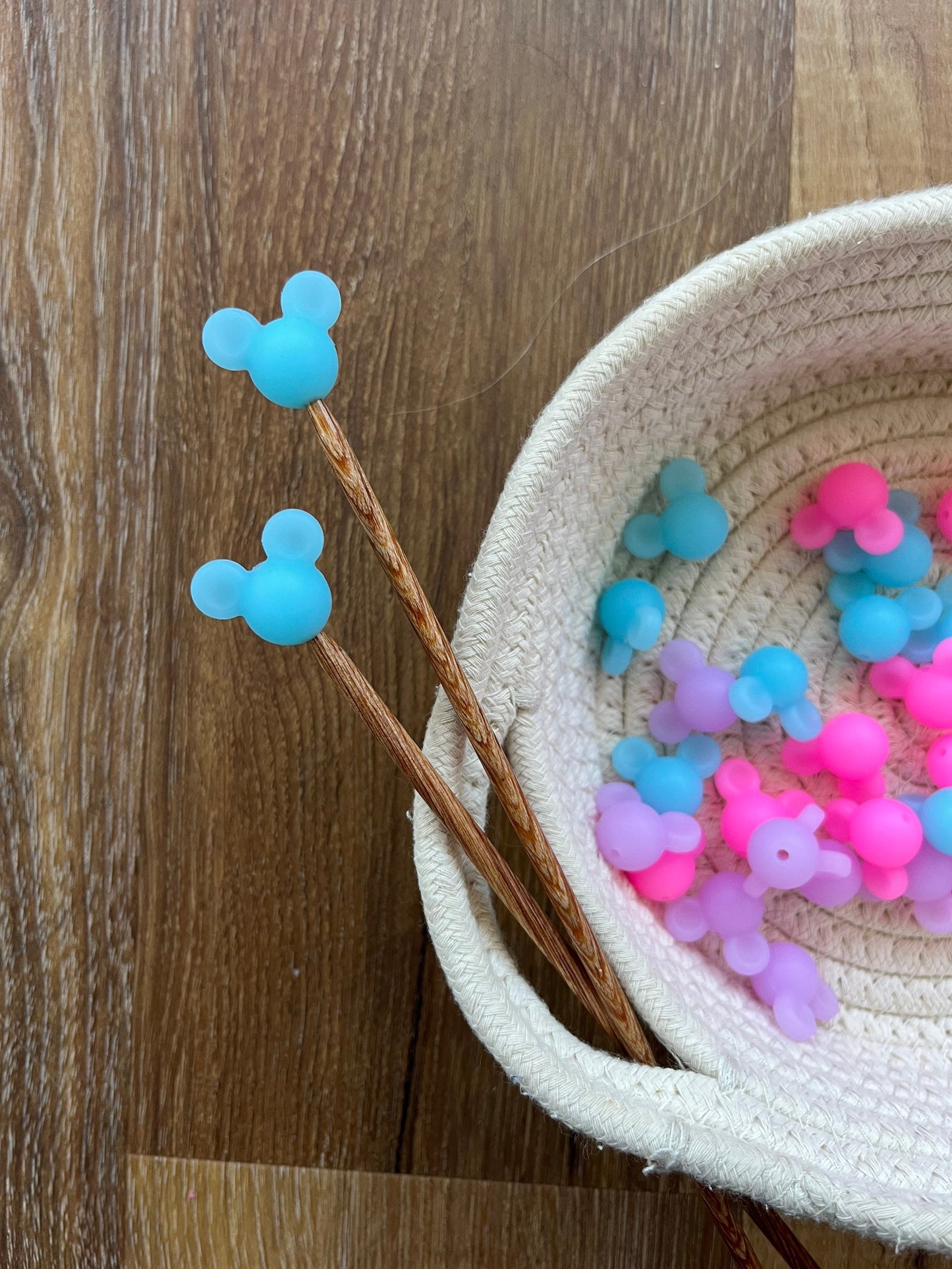 Mickey Ears (glow in the dark) Needle Stoppers