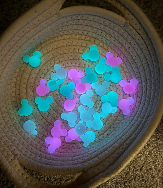 Mickey Ears (glow in the dark) Needle Stoppers