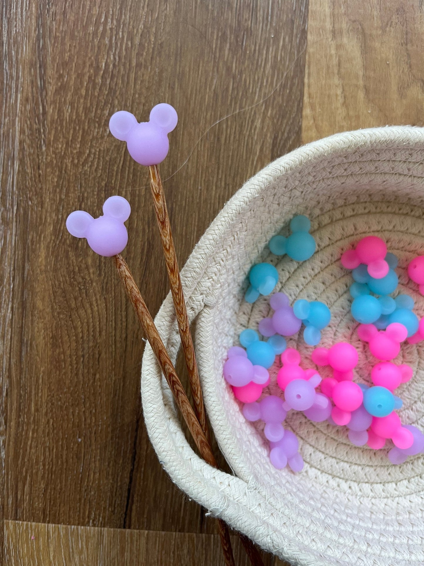 Mickey Ears (glow in the dark) Needle Stoppers