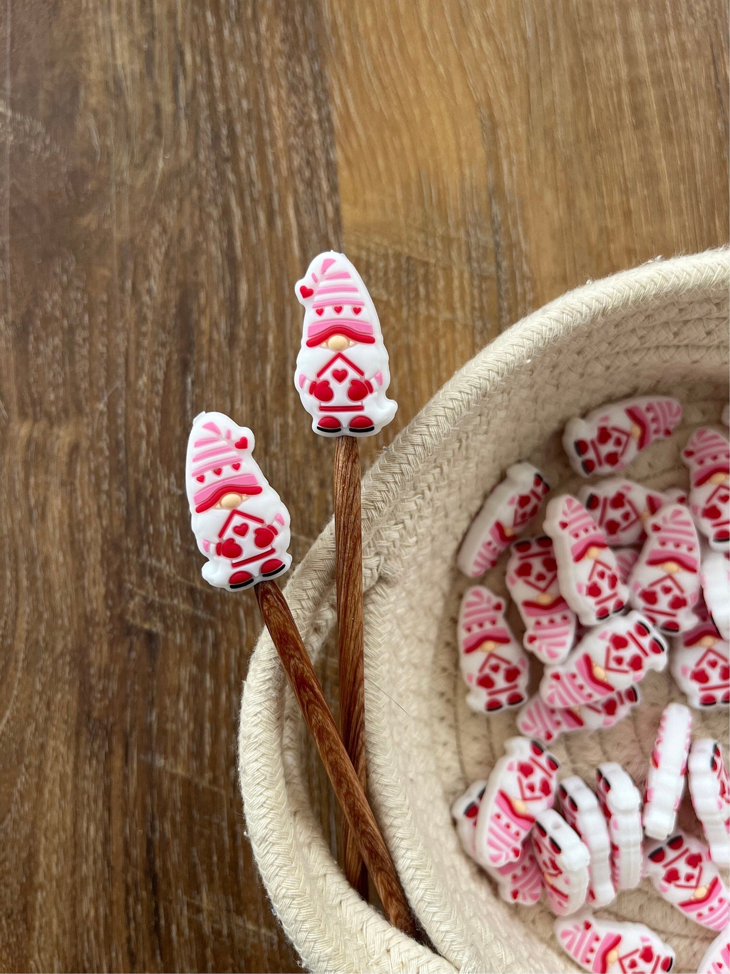 Valentine's Day Gnome -  Needle stoppers